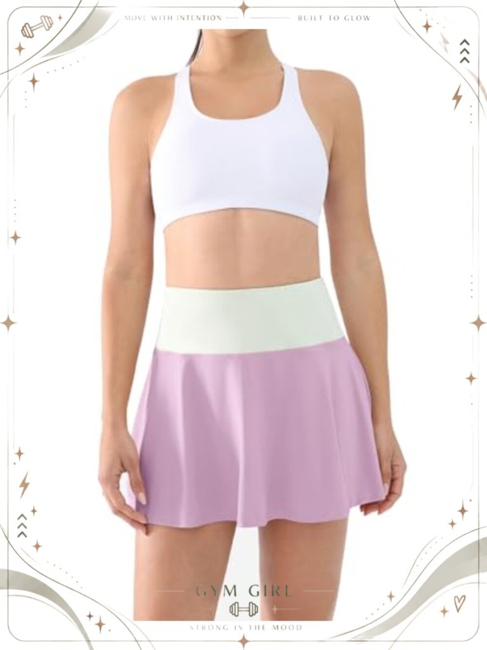 Womens High Waisted Pleated Tennis Skort with Shorts Pockets Golf Pickleball